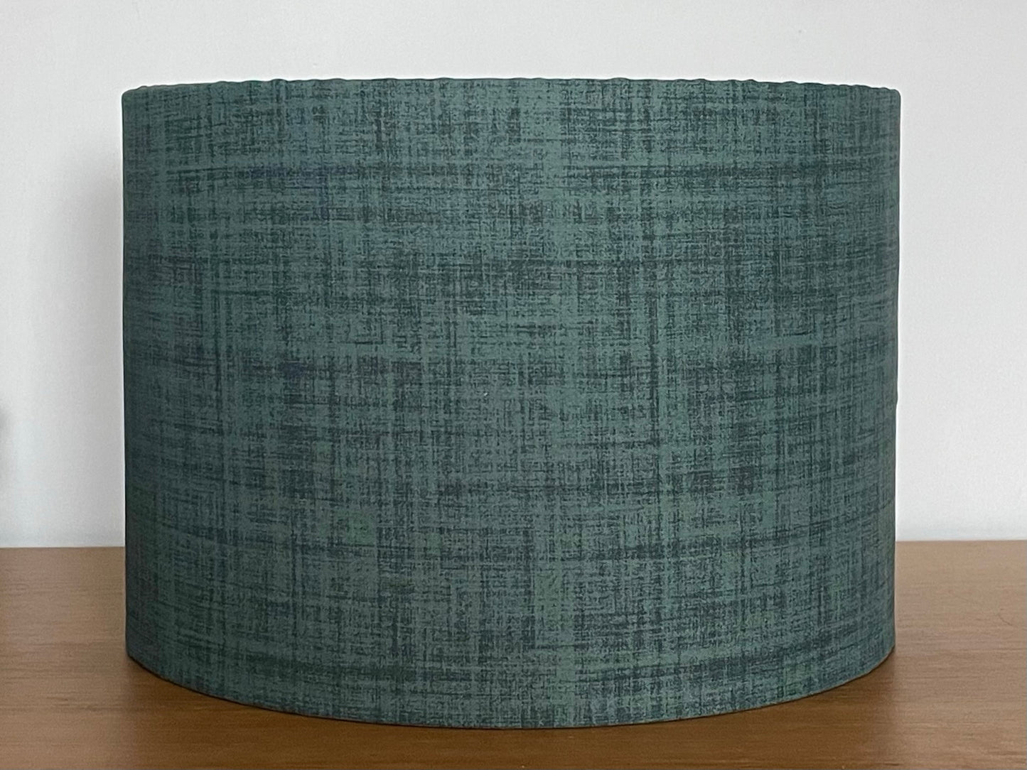 Dark-green-fabric-drum-lamp-shade-ceiling-pendant-table-lamp