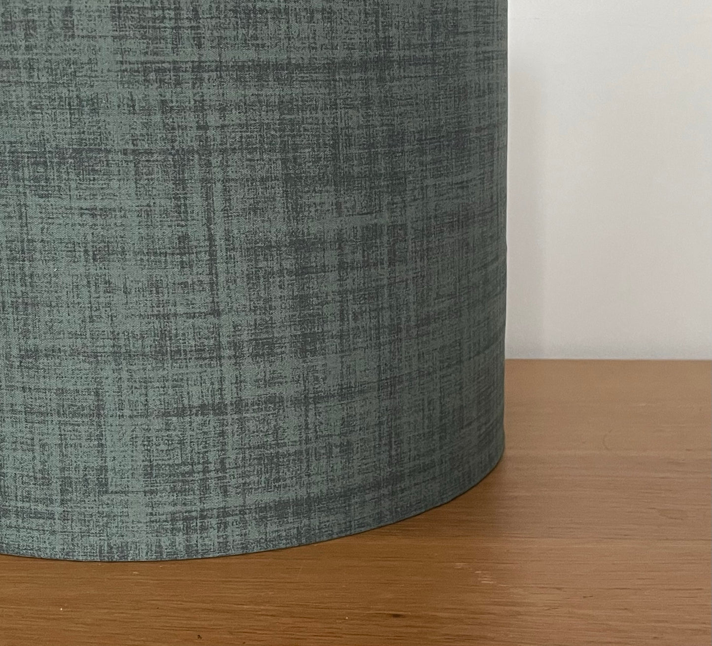Dark Green Woven Effect Lampshade