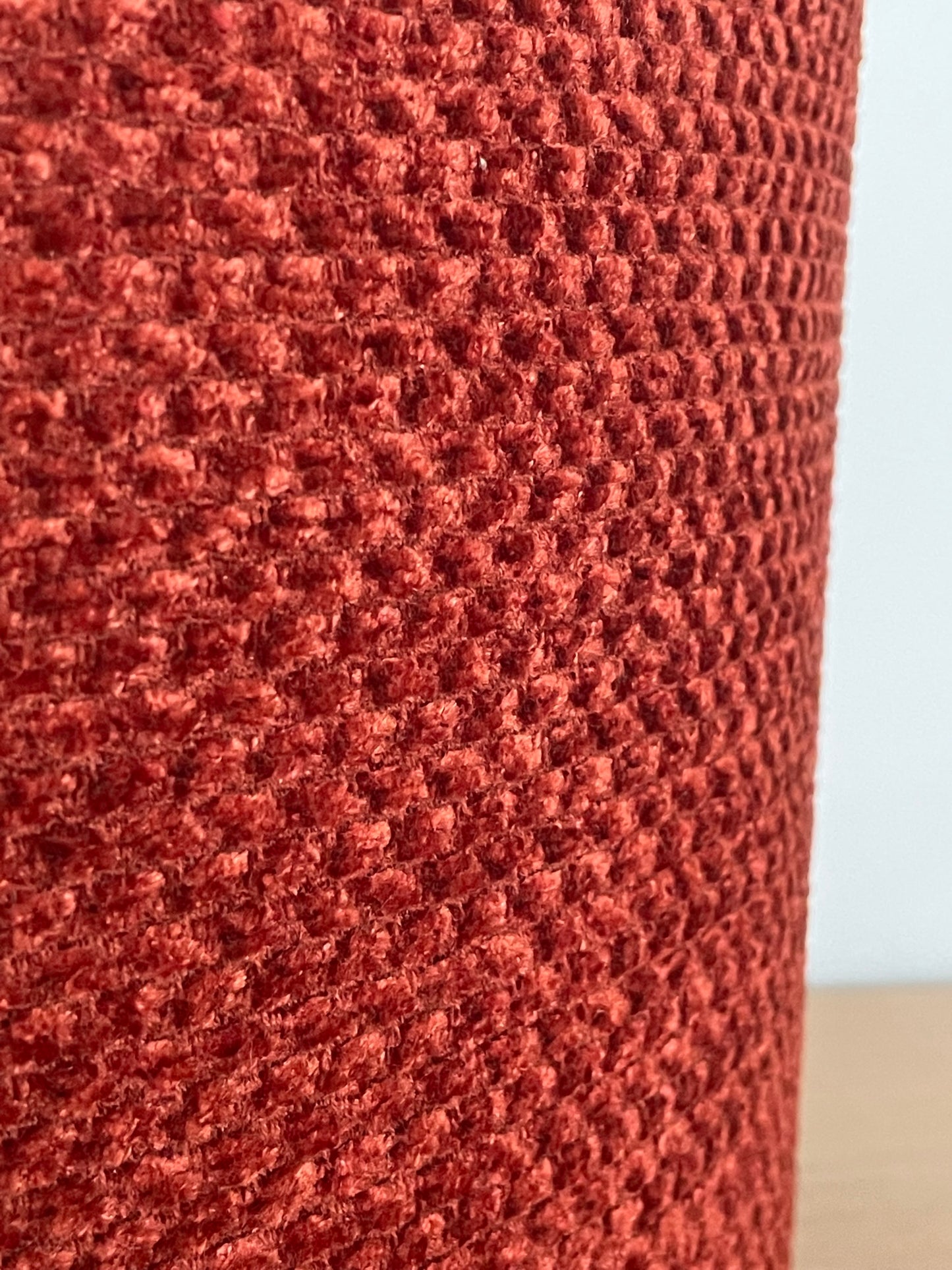 Textured Burnt Orange Chenille Lampshade