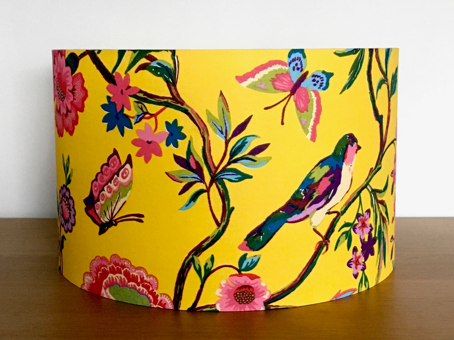 bright-yellow-floral-lampshade-light-shade