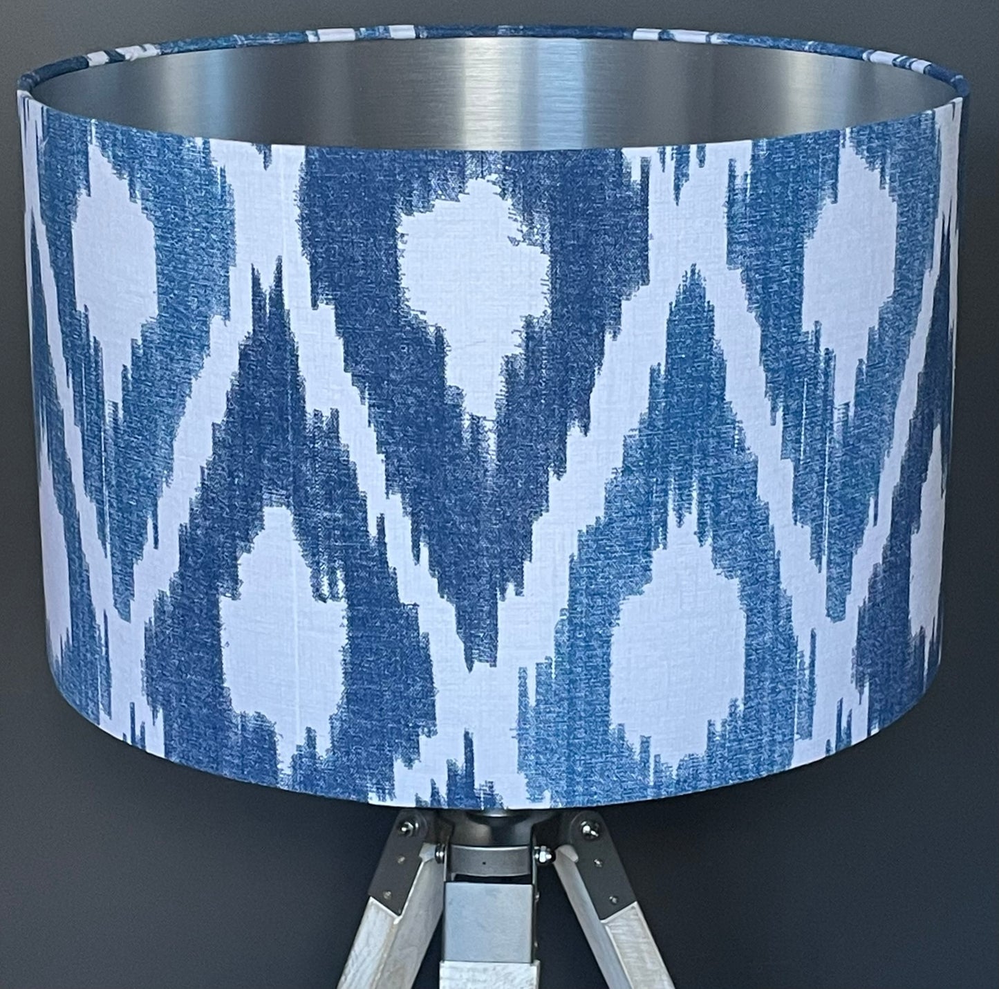 ikat-diamond-pattern-lampshade-silver-lining