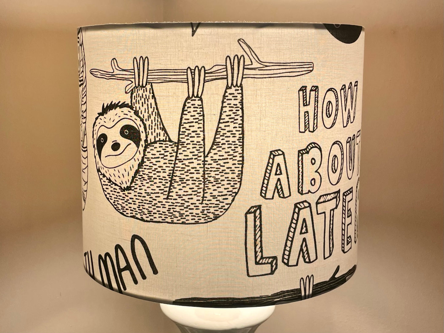 sloth-comic-kids-lampshade