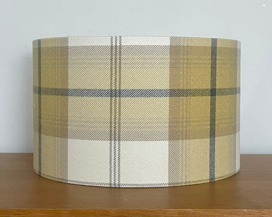 Yellow Tartan Lampshade