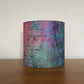 Pink Purple Turquoise Distressed Lampshade