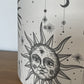 Off-White and Grey Celestial Lampshade