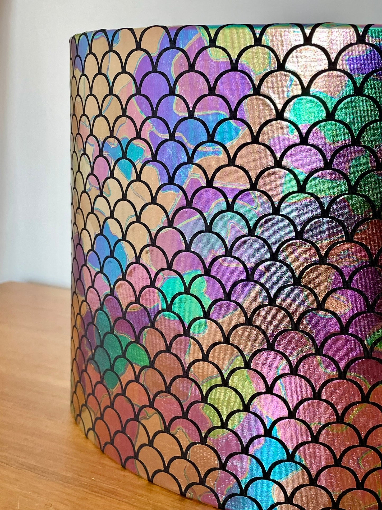 Mermaid Fish Scale Iridescent Lampshade