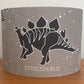 Grey dinosaur constellation lampshade with stars