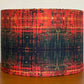 Grunge Red Tartan Distressed Lampshade