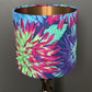 Bright Blue, Purple green and Pink Cactus Dahlia Lampshade