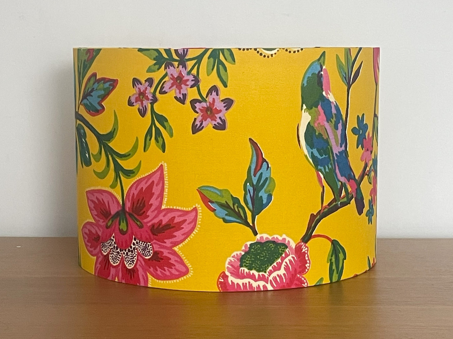 Bright Yellow Floral Lampshade