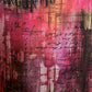 Burgundy Vineyard Distressed Lampshade
