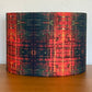 Grunge Red Tartan Distressed Lampshade
