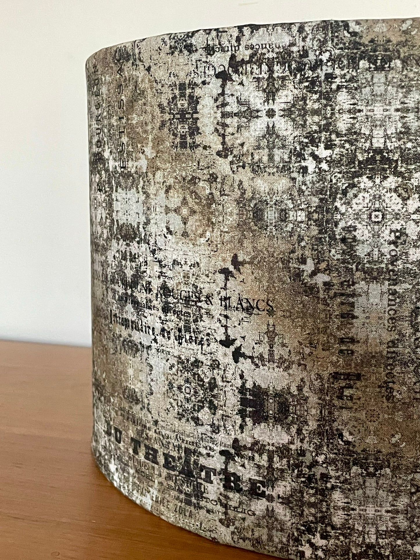 Neutral Faded Medallions Lampshade