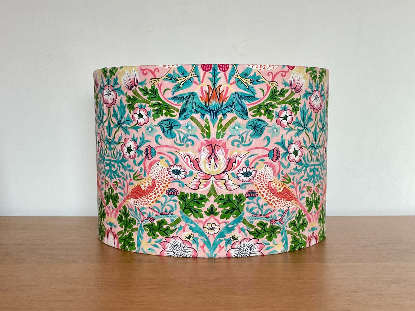 Strawberry Thief Blush Pink William Morris Lampshade
