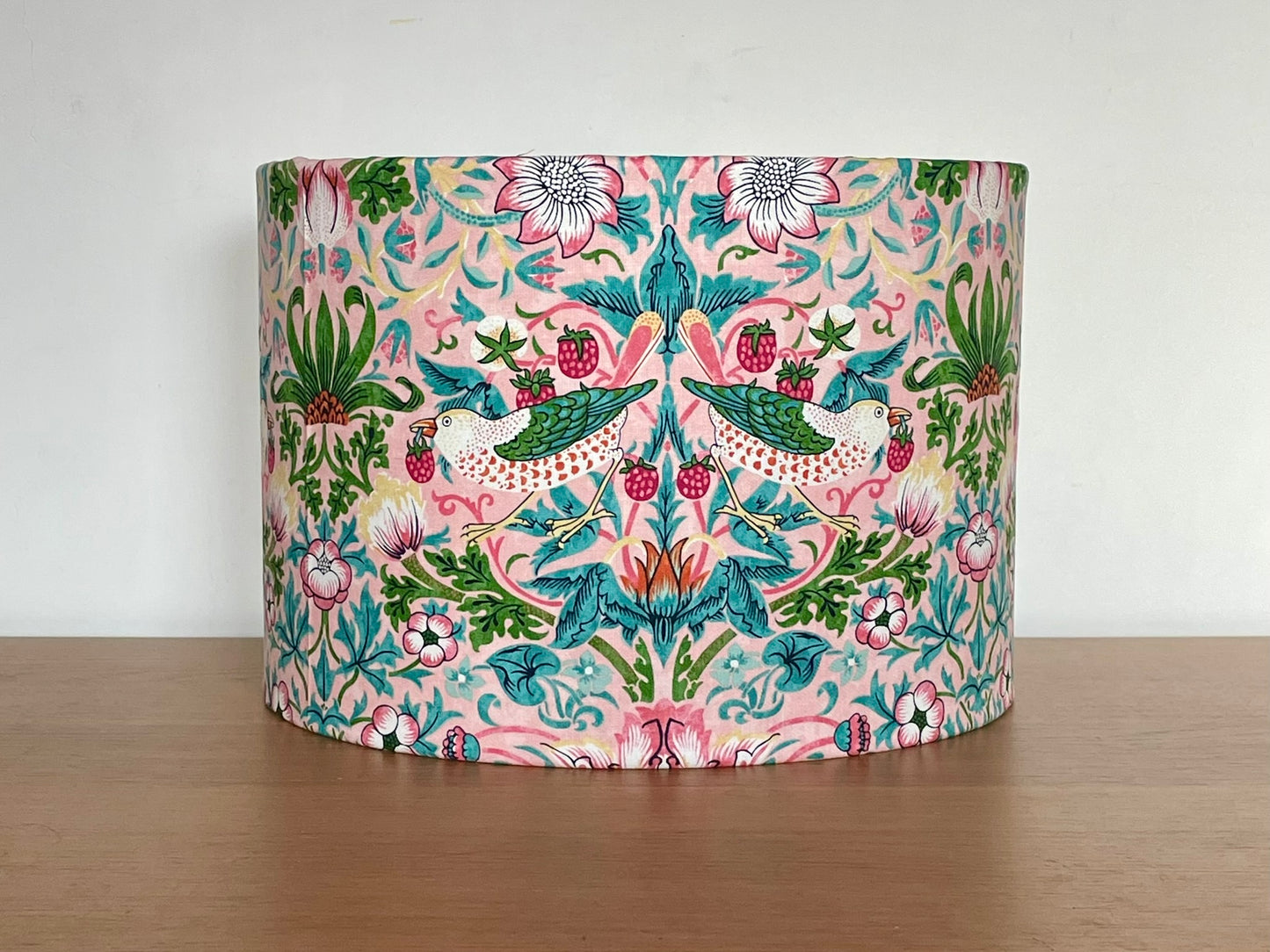 Strawberry Thief Blush Pink William Morris Lampshade