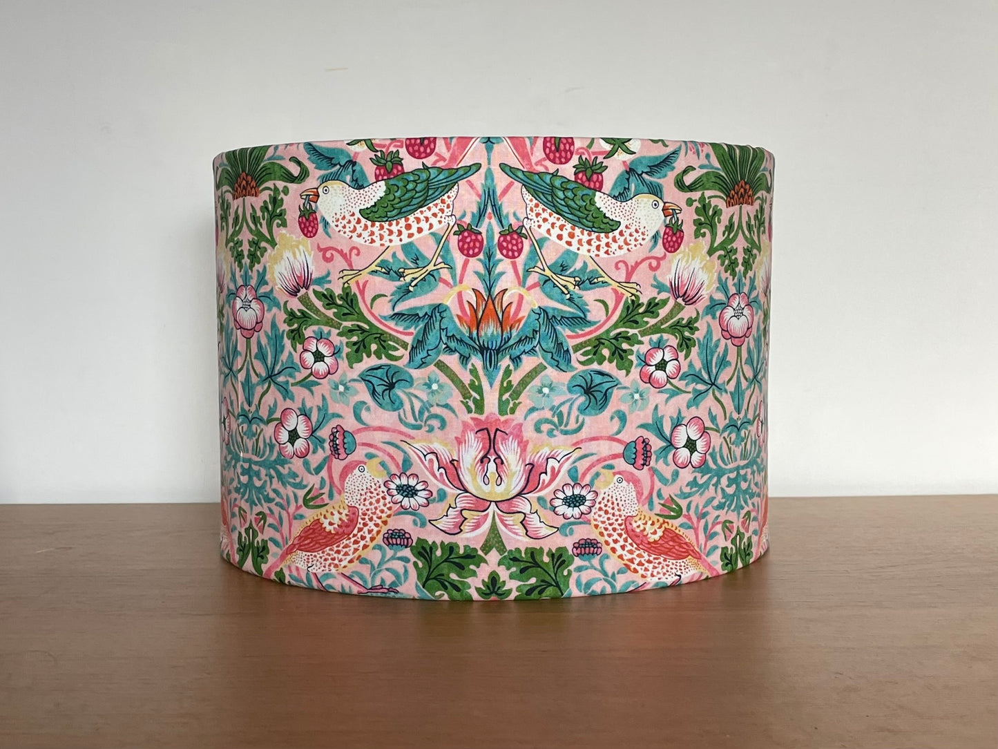 Strawberry Thief Blush Pink William Morris Lampshade