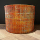 Orange Scraped Layers Distressed Lampshade