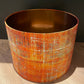 Orange Scraped Layers Distressed Lampshade
