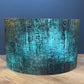 Green Gold Distressed Patina Lampshade
