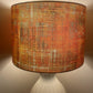Orange Scraped Layers Distressed Lampshade