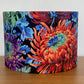 Bright Purple, Orange, Blue, Green and Black Chrysanthemum Lampshade