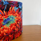 Bright Purple, Orange, Blue, Green and Black Chrysanthemum Lampshade