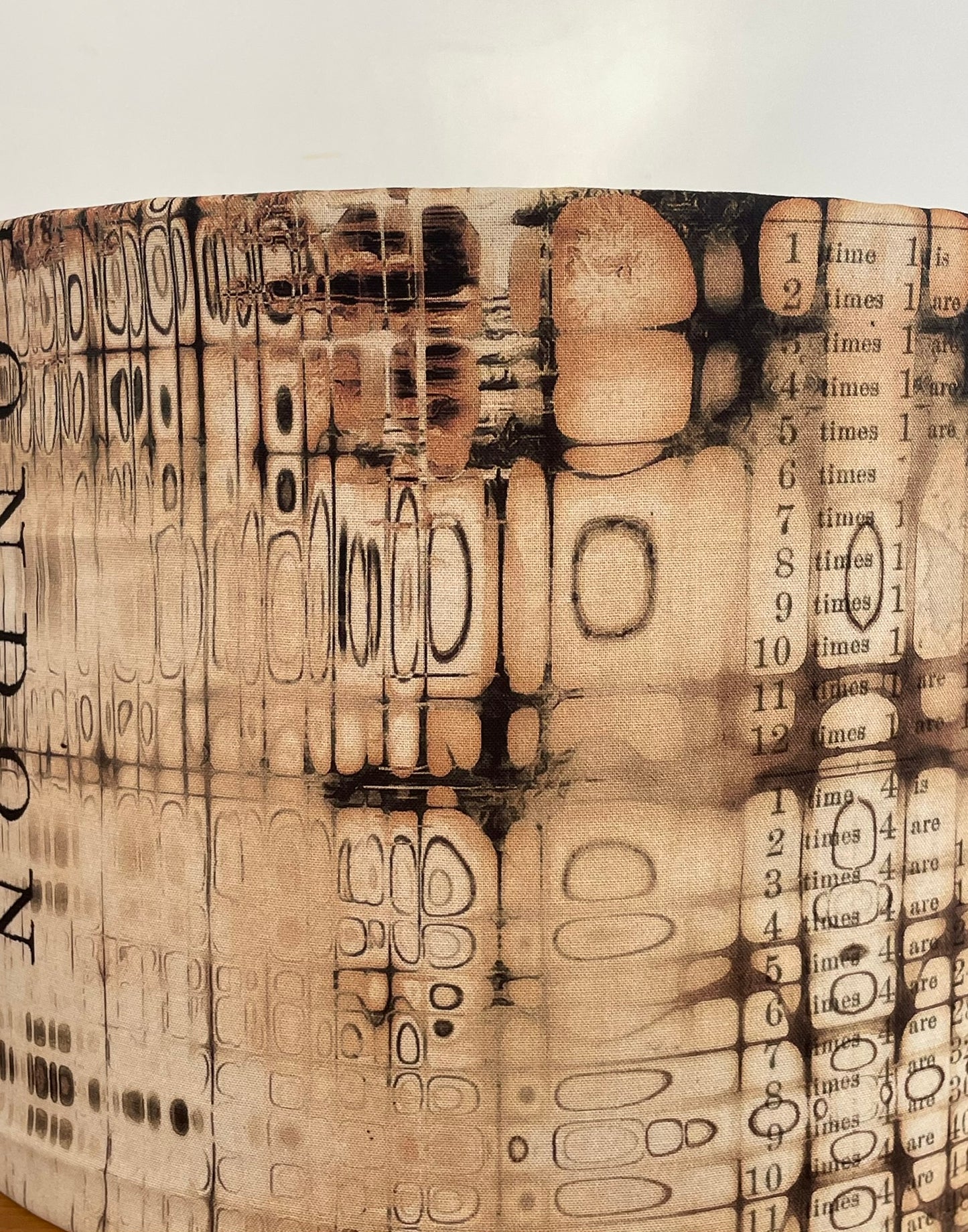 London Gridlock Beige Lampshade