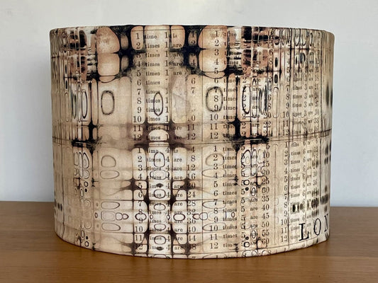London Gridlock Beige Lampshade