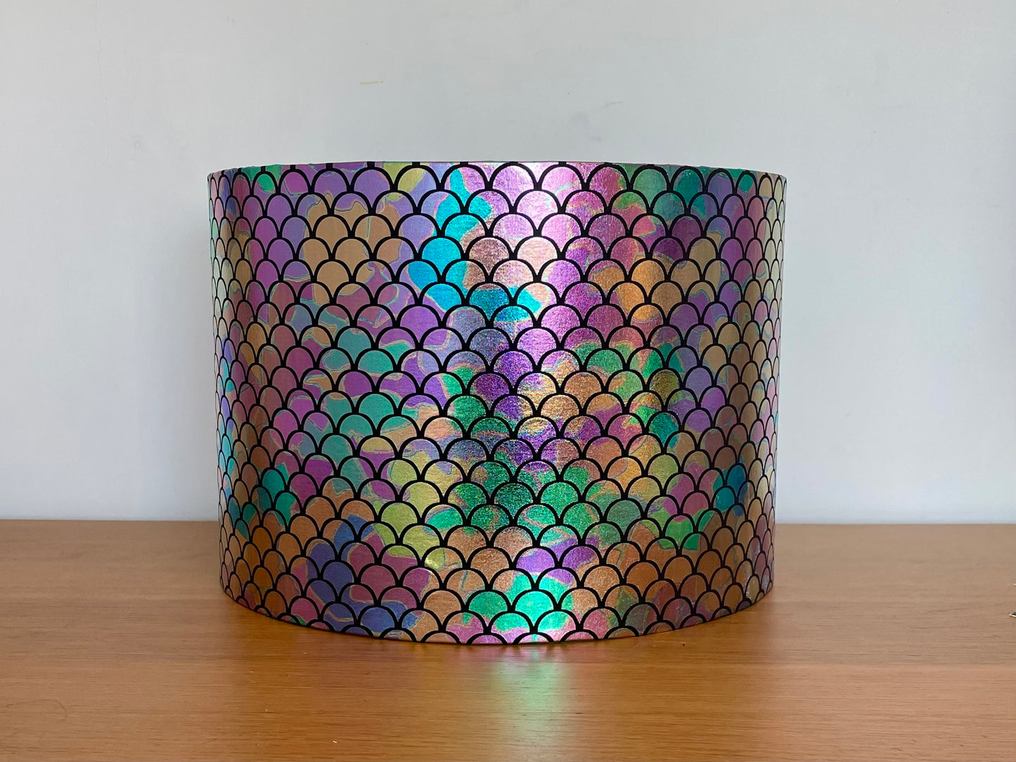 Mermaid Fish Scale Iridescent Lampshade