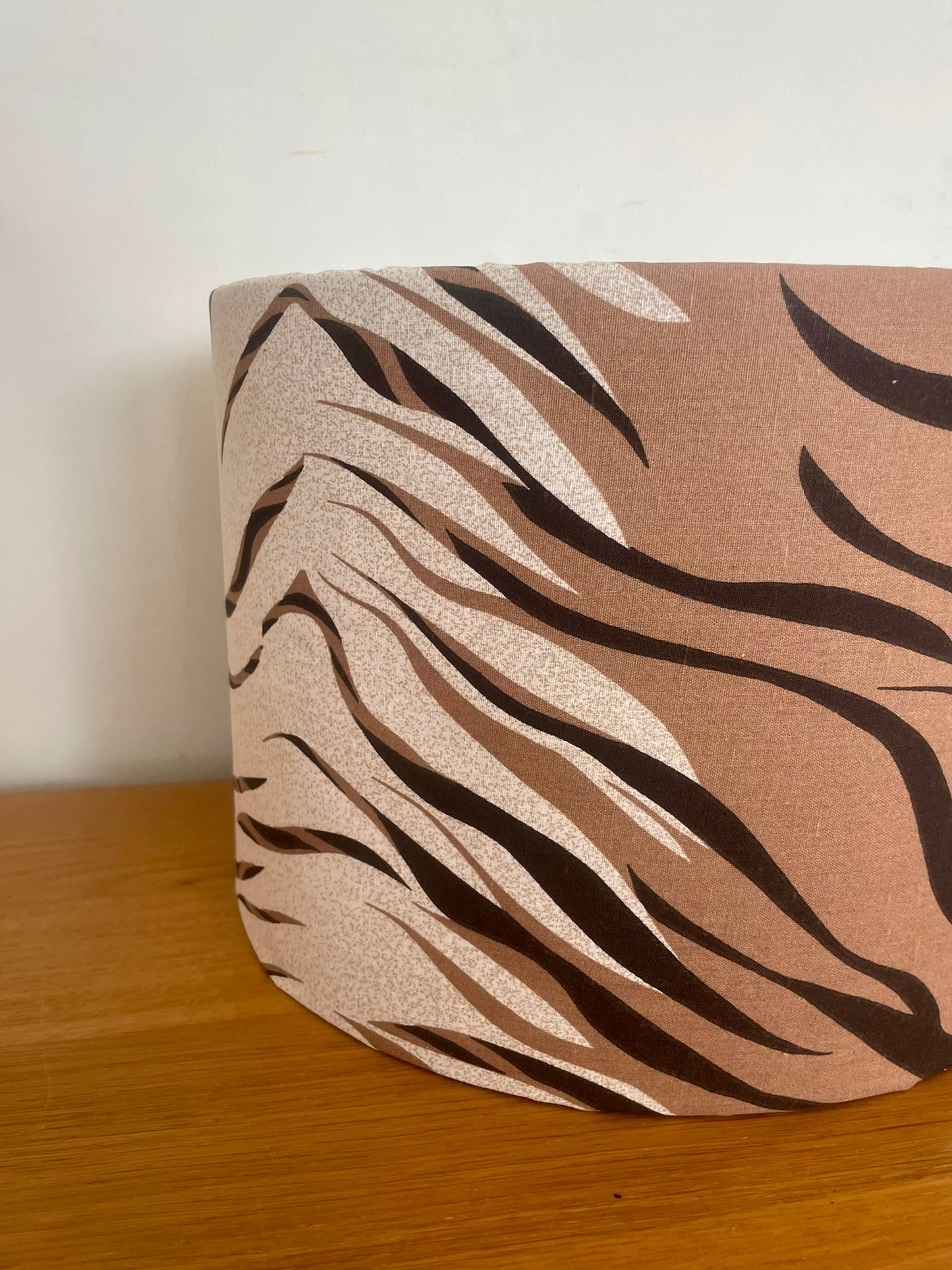 Tiger Stripe Animal Print Lampshade Brown