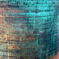 Green Gold Distressed Patina Lampshade