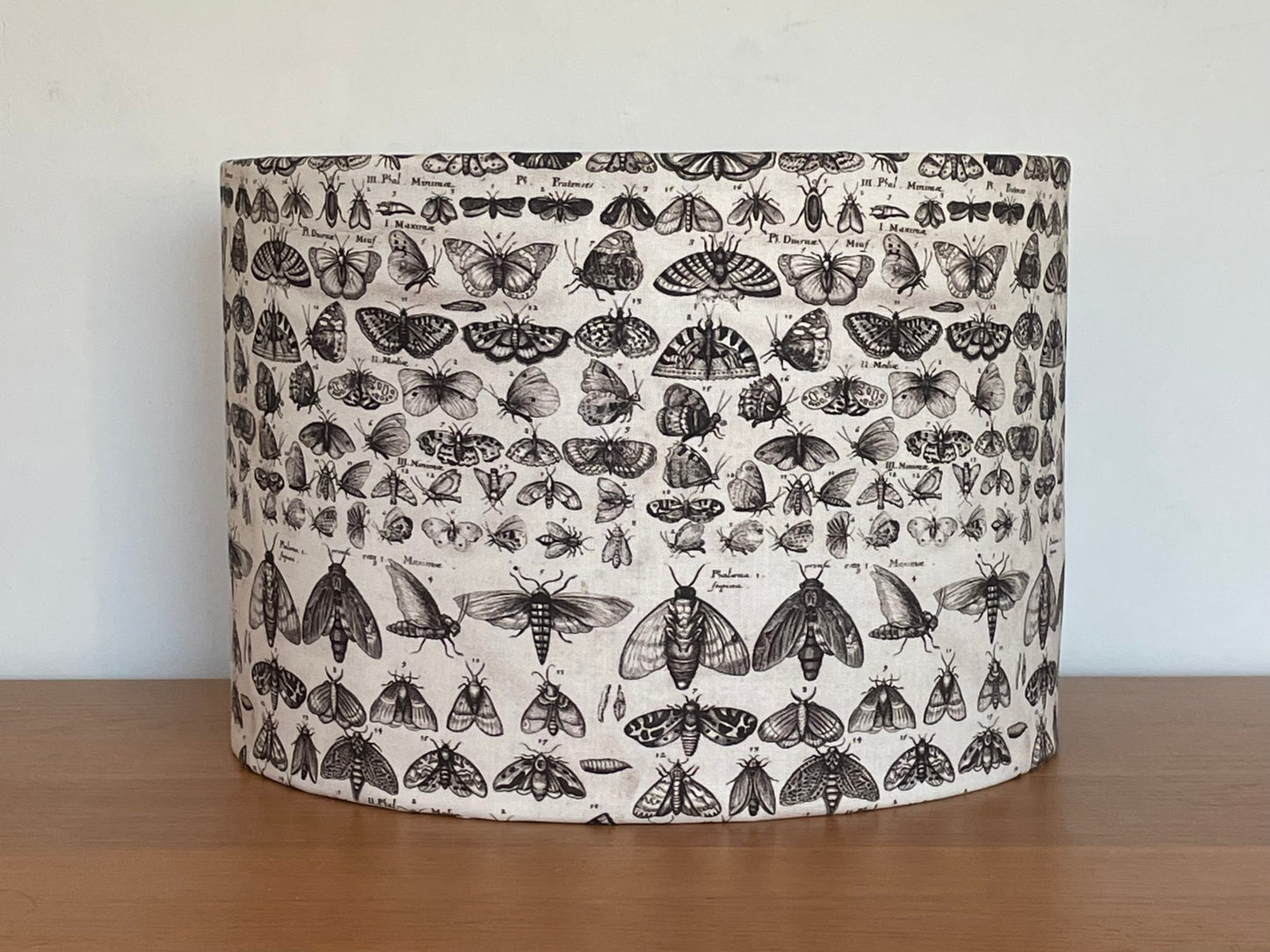Charcoal Moth Lampshade