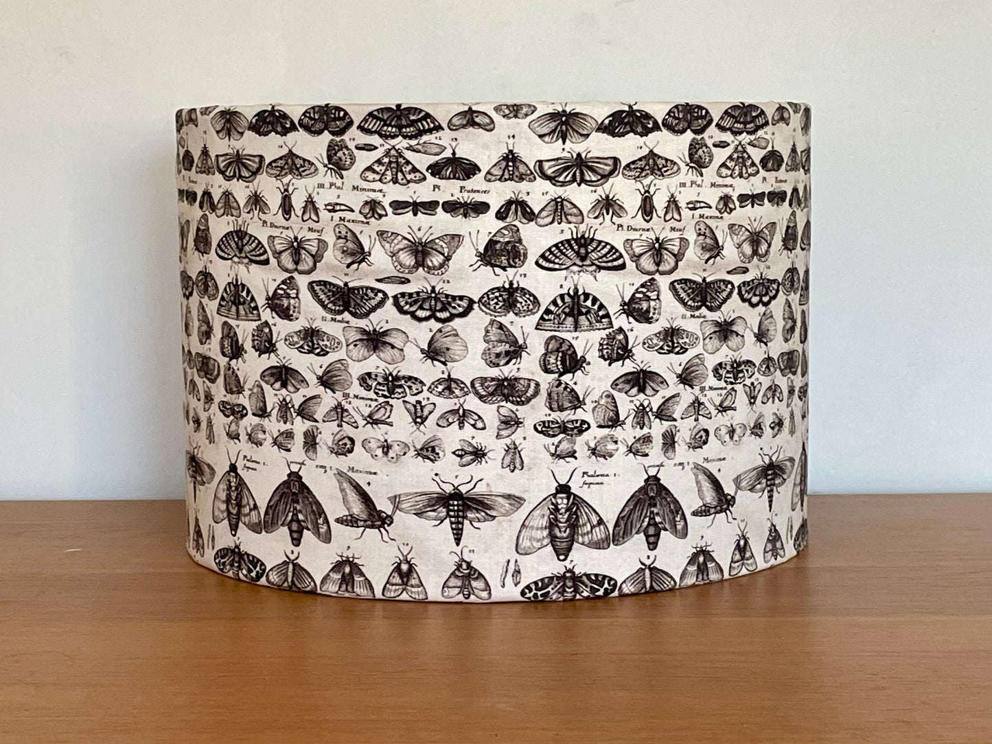 Charcoal Moth Lampshade