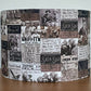 Charcoal Vintage Collage Lampshade