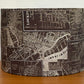 Charcoal Map Lampshade