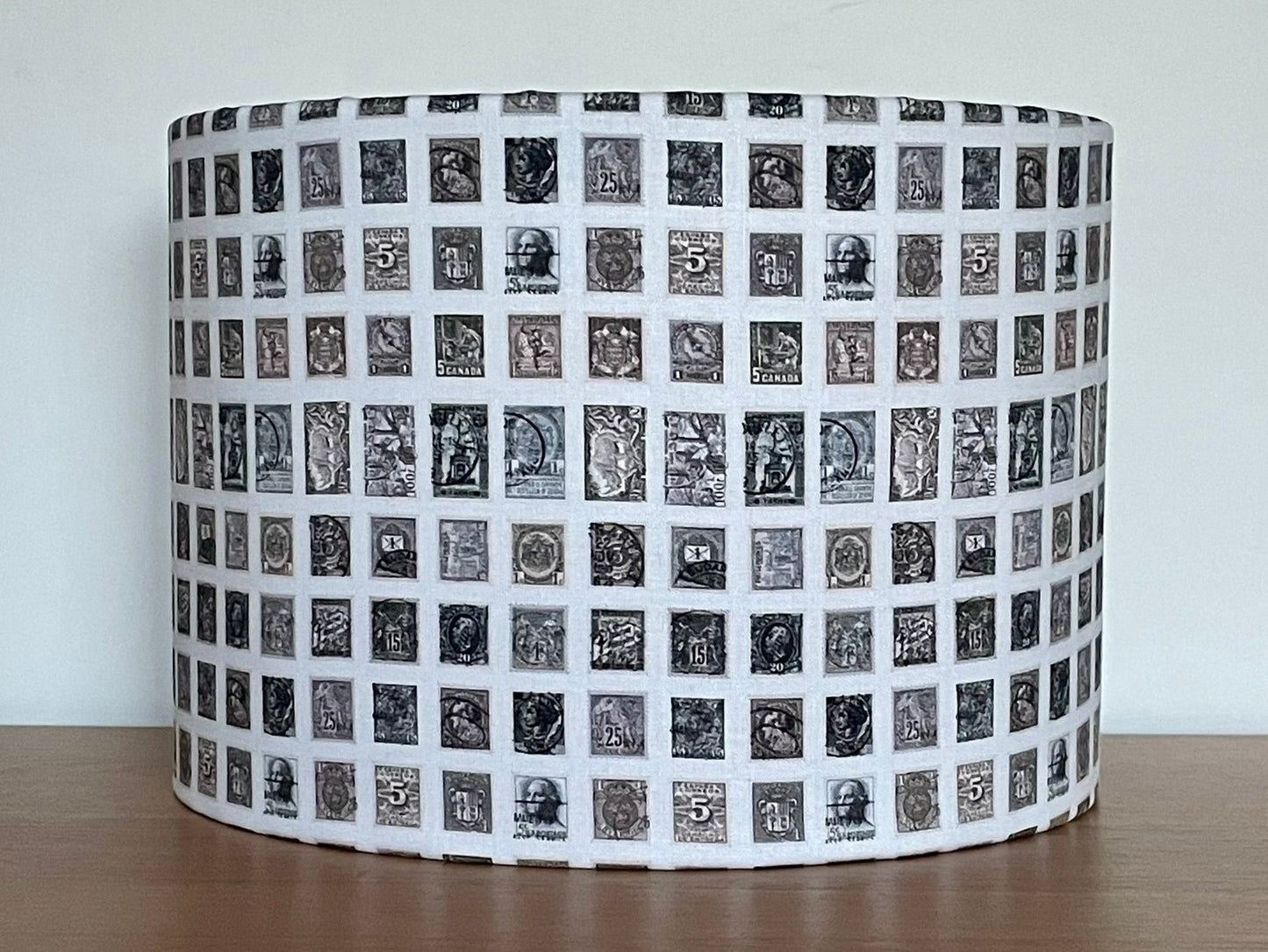 Charcoal Stamps Lampshade