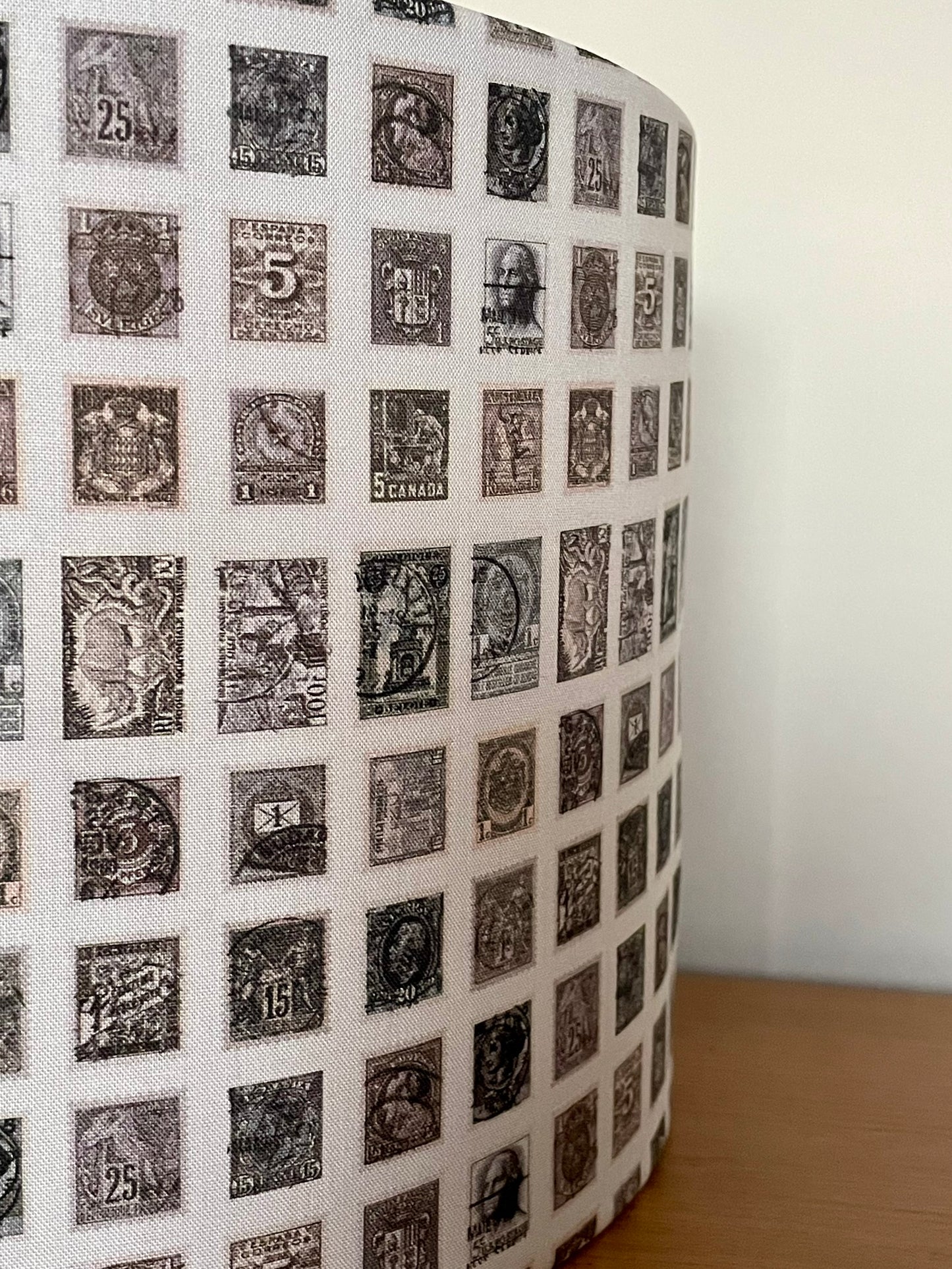 Charcoal Stamps Lampshade