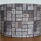 Charcoal Tickets Lampshade