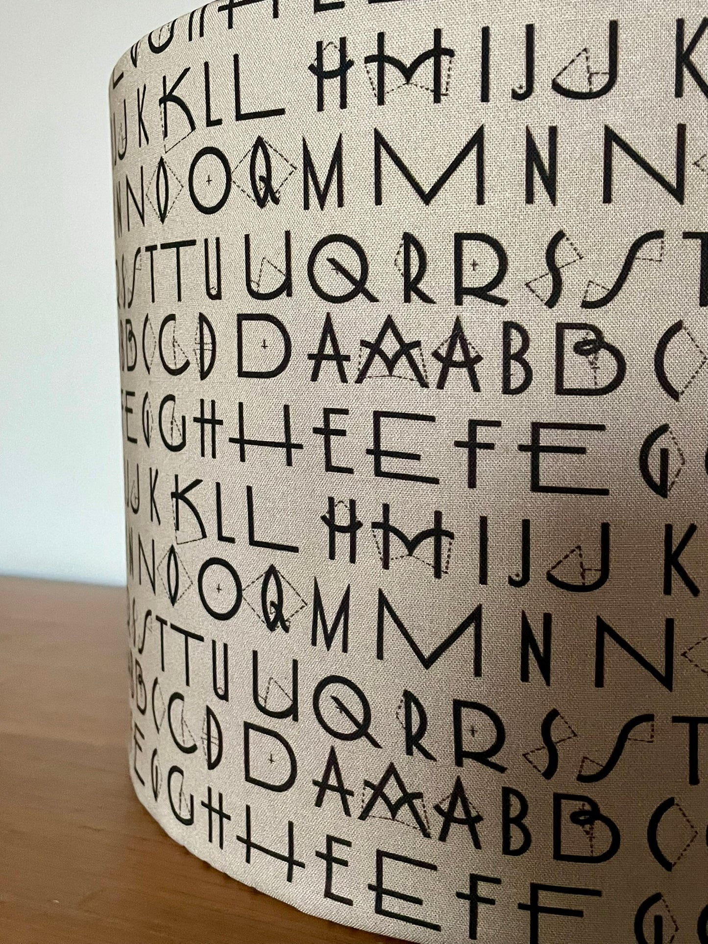 Typography Lampshade