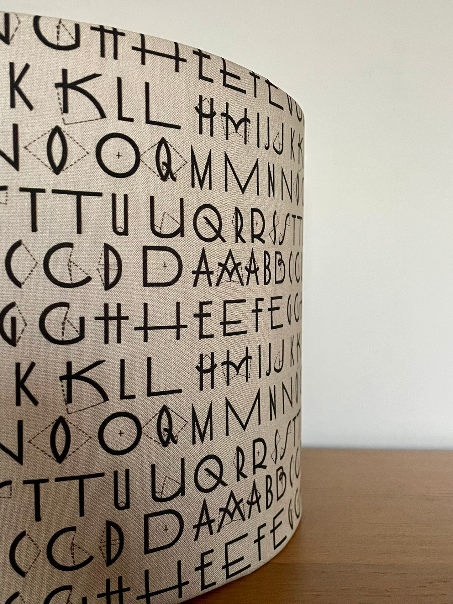 Typography Lampshade