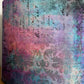 Pink Purple Turquoise Distressed Lampshade