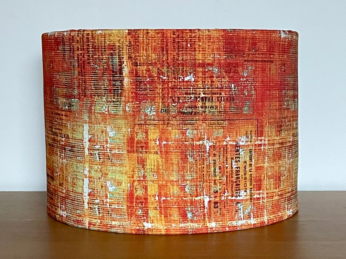 Tim holtz orange rust lampshade