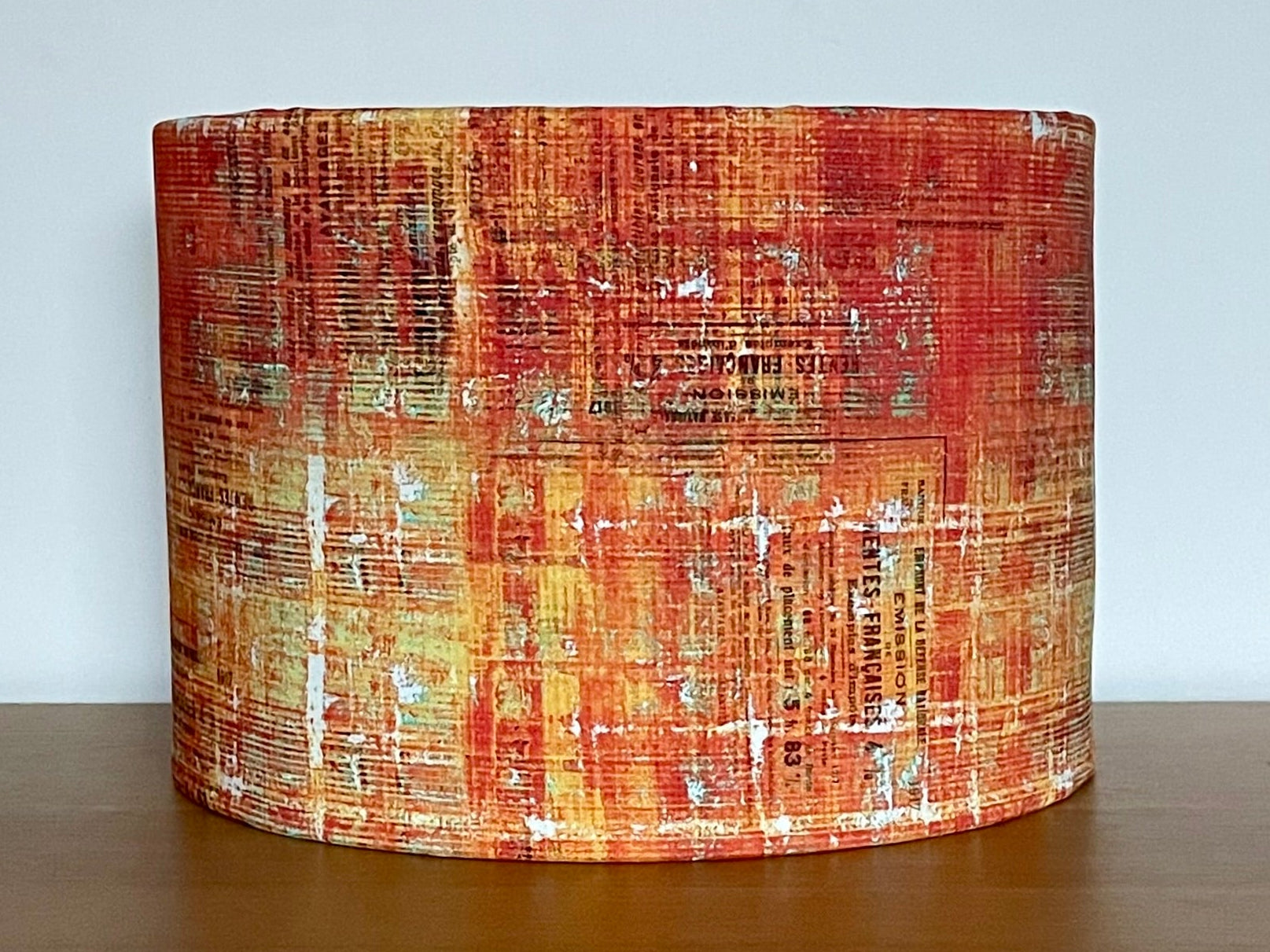 Tim holtz orange rust lampshade