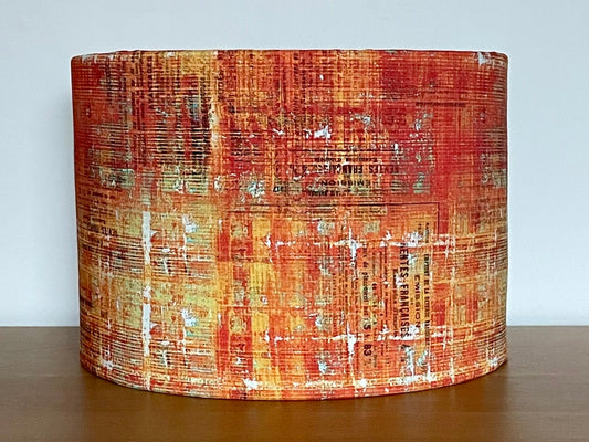 Tim holtz orange rust lampshade