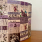 Purple Vintage Collage Lampshade