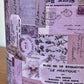 Purple Vintage Ephemera Lampshade