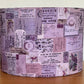 Purple Vintage Ephemera Lampshade