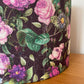 Purple and Black Floral Lampshade
