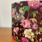 Purple and Black Floral Lampshade