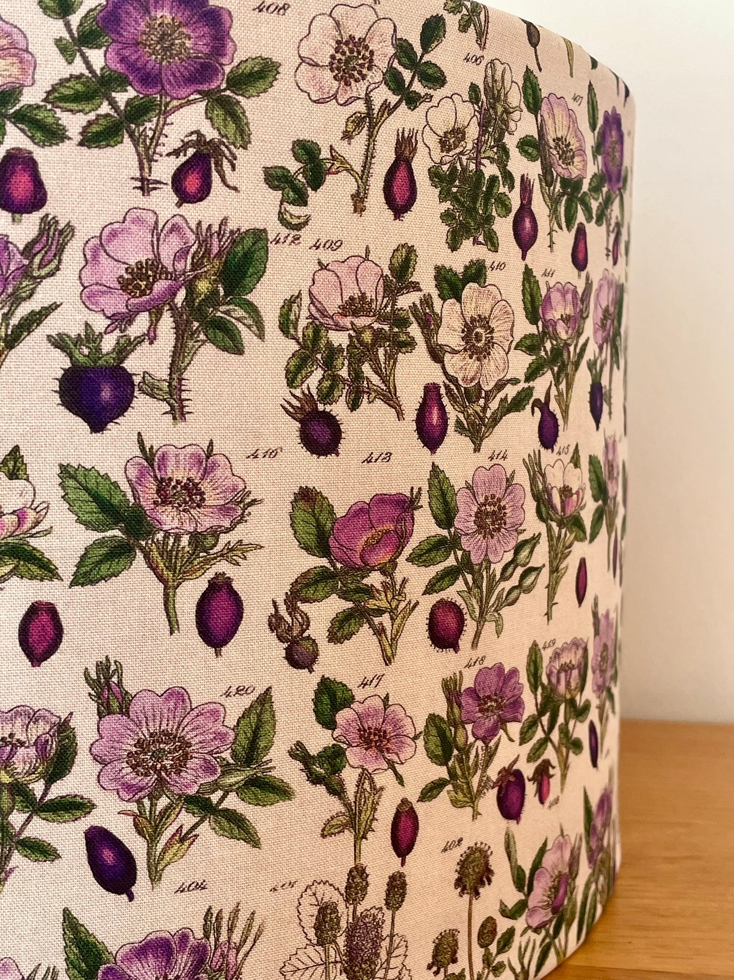 Purple Flower Specimen Lampshade